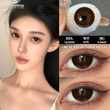 Fashion Color Contact Lenses 1 Pair Black Big Eyes Softlenses Colored Contact Lens Eye Makeup Beautiful Pupils