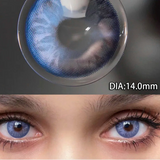 Popxstar 1 Pair Myopia Eyes Colored Lenses with Diopter Comfort Wearing Eyes Contacts Lenses Prescription Yearly Use