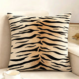 45x45cm Home Decor Animal Print Pillow Cover Leopard Tiger Zebra Cattle Cushion Cover for Living Room Sofa Decor Pillowcase