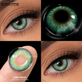 Popxstar  1pair Brown Color Contact Lenses Gray Fashion Lenses Brown Colored Lens Gray Beauty Pupils purple Softlenses eye makeup