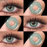 1 Pair Multicontacts for Woman y2k Korean Style Fashion Eye Lenses Blue Eye Color Contacts Purple Lenses Gray Natural Lens