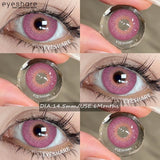2pcs NEW Colored Contact Lenses Fashion Blue Eyes Lenses Gray Beauty Pupils Brown Eyes Contacts Green Lens 6 Months Use