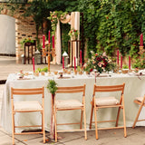 Popxstar Rectangle Tablecloth Satin Table Cloth Bright Smooth White Pink Solid Color Table Cover Wedding Party Supplies Table Decors