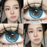 Popxstar  1 Pair Pink Series Contact Lenses for Eyes Beauty Pupils Makeup Eye Lenses for Myopia Natural Color Lenses Blue Lenses