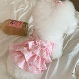 Pet Supplies Cute Pet Love Strap Cake Skirt Soft Breathable Pet Summer Clothes Thin Design Dog Vest Spring/Summer