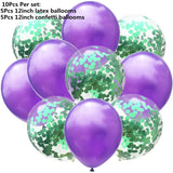 Popxstar  10pcs/lot Red Pink Gold Confetti Latex Balloons Birthday Party ation Kids Adult Metallic Balloon Helium Ball Wedding party Decor