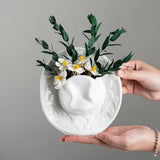 Creative Unique Cowboy Hat Vase Western Style Handmade Ceramic Vase Modern Flower Arrangement Ornaments Tabletop Centerpiece