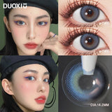 Popxstar  1Pair Colored Beauty pupils Makeup Lenses  High Quality Myopia Eyes Black Eye Grey Contact Lenses 1 Yearly Fast Shipping