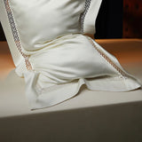 Popxstar  4/6Pcs Hollow Wide Edge Cooling Summer Quilt Soft Silky Lyocell Bamboo Fiber Thin Comforter With Bed Sheet Pillowcases