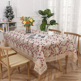 Best-selling Lace Tablecloth Net-like Embroidery Tablecloth Floral Rural Style Decoration TV Cabinet Coffee Table Dining Table