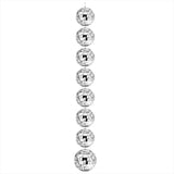 Popxstar  1.3m Mirror Disco Ball Pendant String Surface Dazzling Reflections Disco Ball Hanging Garland Banner Wedding Party Decorations