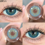 Popxstar Color Contact Lenses with Diopters Korean Eye Contacts Lenses Colorcon Black Lenses High Quality Natural Optical Lenses