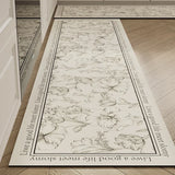 Popxstar Carpet for Kitchen Diatomite Mat Non-slip Water-absorbent Quick-drying Long Rug Bathroom Mats  Alfombra De Cocina