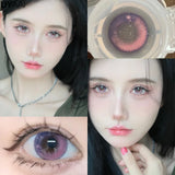 Popxstar Halloween Cosplay Color Contact Lenses Cosplay Lens Anime Red Lenses Girl Tears Graduated Colored Lenses Makeup Eye Len