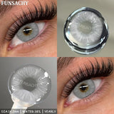 Popxstar  2pcs Blue Color Contact Lenses for Eyes High Quality Brown Natural Lens Green Pupils Korean Soft Lens Cosmetic Yearly