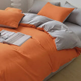 Solid Color Brushed Four Piece Set Home Textile Bedding Three Piece Set Autumn Short Plush Bed Sheets, Duvet Covers, Pillowcases