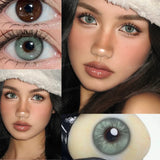 Popxstar 1 Pair Colorcon Korean Lenses Colored Contact Lenses for Eyes Big Eye Lenses Blue Eye Lenses Fog Pearl Lenses