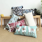 30x60cm Bohemian Embroidered Throw Pillow Cover Living Room Sofa Hand Cushion Waist Cover Bedding Pillowcase Premium Product