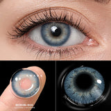 Popxstar  1Pair Contact Lenses For Eyes Color Natural Blue Brown  Beauty Yearly Cosmetic Contacts Eyes Makeup Eye Contacts Lens