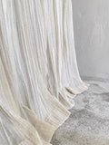 Popxstar  Japanese Folk Quiet Style Wrinkled Linen Texture Balcony Bedroom Screen Curtain