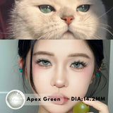 Popxstar Natural Eye Color Contact Lenses with Prescription Blue Green Lens Grey Eyes Beauty Pupils Makeup Contacts