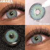 Popxstar  1 Pair soft Lenses Colored Contact Beauty Colored Pupils Green Contact Lenses Natural Look Lenses Women Brown Pupils