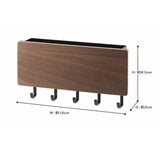 Popxstar Wall Hanging Bamboo Key Hanger Holder Wall Organizer Rectangle Key Rack Hooks Coat Hooks Home Decoration Coat Hanger