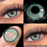 Natural Brown Eyes Lenses 2pcs Colored Contact Lenses for Eyes Blue Eye Contacts Gray Beauty Pupil Yearly Green Lenses