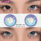 Popxstar Anime Lenses for Eyes y2k Pink Lenses Korean Style Fashion Lenses for Halloween Purple Eye Contacts 1 Pair Red Lenses