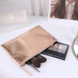 Popxstar PU Leather Zipper Storage Bag Multifunctional Outdoor Portable Coin Key Organizer Card Holder Silver Coin Purse Wallet Travel