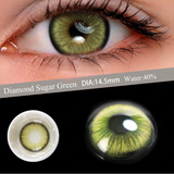 Popxstar 1 Pair Myopia Eyes Colored Lenses with Diopter Comfort Wearing Eyes Contacts Lenses Prescription Yearly Use