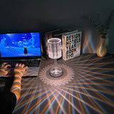 Popxstar 16 Color LED Remote Charging Crystal Desk Lamp Night Lamp Acrylic Home Decoration Lamp
