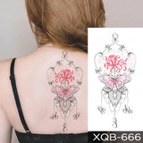 Popxstar Waterproof Temporary Tattoo Sticker Japanese Phoenix Flame Flash Tatto Feather Totem Body Art Arm Leg Waist Fake Tatoo Men Women