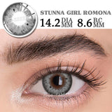 Popxstar  1 Pair Colorcon Colored Contact Lenses Myopia Lenses Dark Lenses Black Eye Lenses Fog Pearl Lens High Quality