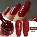 popxstar UR SUGAR 15ml Jelly Milky White Translucent Color Gel Polish Semi Permanent UV Gel Nail Art Soak Off Gel Varnish Latest Fashion