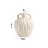 Popxstar  Ceramics Nordic Vase Flower Vase Bedroom Kitchen Tabletop Vase Modern Decorative Vase Ceramic Vase Home Ramadan Decoration Vase