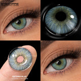 1pair Blue Contact Lenses for Eyes Natural Colored Contact Blue Eyes Lenses Fashion Contacts Lenses Yearly Green Pupil