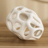 Popxstar  Artistic Sense Modern Light Luxury Ceramic Hollow Vase, Dried Flower Simulation Home Decor