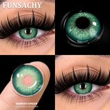 1 Pair Fashion Color Contact Lenses for Eyes Blue Natural Lenses Green Beauty Pupils Softlens Yearly Cosmetic Women Men
