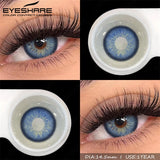 2pcs Natural Color Contact Lenses for Eyes Soft Lenses Colorful Beauty Pupils Gray Brown Contacts Yearly Blue Eye Lens