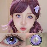 Graded 1pair Color Contact Lenses Anime Halloween Cosplay Softlens 14.5mm 6months