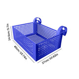 Popxstar Pool Storage Basket Plastic Hanging Pool Mesh Organizer Hook Pool Drinks Holder Portable Removable Frame Swim Pool Accessories