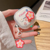 Cute Cartoon Clear Cover For Samsung Galaxy Buds FE Buds 2 Pro Live Buds2 Case Lovely Bracelet Funda For Samsung Buzz 2 Pro Case