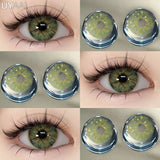 Popxstar  1 Pair Colored Contact Lenses for Eyes Natural Fashion Lenses Gray Beauty Pupils Blue Eye Lenses Cosmetics Soft Lenses
