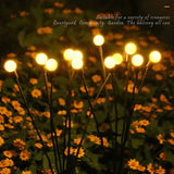 Popxstar Solar LED Light Outdoor Waterproof Garden Sunlight Powered Landscape Lights Firefly Garden Lights Lawn Garden Decor Solar Light