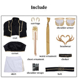 Popxstar Black Golden Rumi Zoey Mira Cosplay KPop Cosplay Costume Wig Women Suit Halloween Party Role Playing Outfit