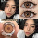 High Quality Gray Brown Beauty Lenses 1Pair NEW Colored Contact Lenses for Eyes Blue Beautiful Pupils Green Eye Contact