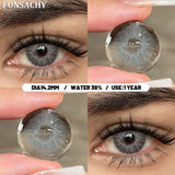 Popxstar  1 Pair Colorful Contact Lenses Natural Eye Makeup Contacts Lens for Eyes Korean Soft Lens Cosmetic Pupils Color Eye Len