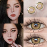 Popxstar  New Lense 1 Pair Color Contact Lenses with Natural Eye Contact Lenses Blue Brown Green Lenses Pupils Beauty Color Lens