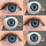 Popxstar  1 Pair Colorcon Eye Contact Lenses Natural Brown Gray Pupils for Eyes Cosmetics Yearly Blue Color Lens Green Softlens